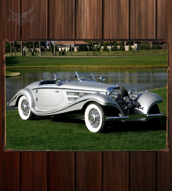 Металлическая табличка Mercedes-Benz 500K Special Roadster 413 Металлическая табличка Mercedes-Benz 500K Special Roadster 413